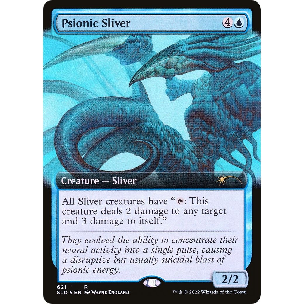 Image for Psionic Sliver (Extended Art) (621) (SLD) - Magic: The Gathering