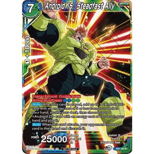 Image for Android 16, Steadfast Ally (Championship Selection Pack 2023 Vol.1) (EB1-63) (TPR) - Dragon Ball Super: Masters