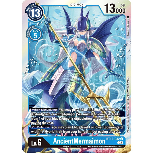 Image for AncientMermaimon (BT12-032 R) (BT12) - Digimon Card Game