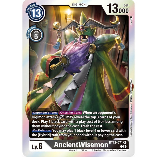 Image for AncientWisemon (BT12-071 R) (BT12) - Digimon Card Game