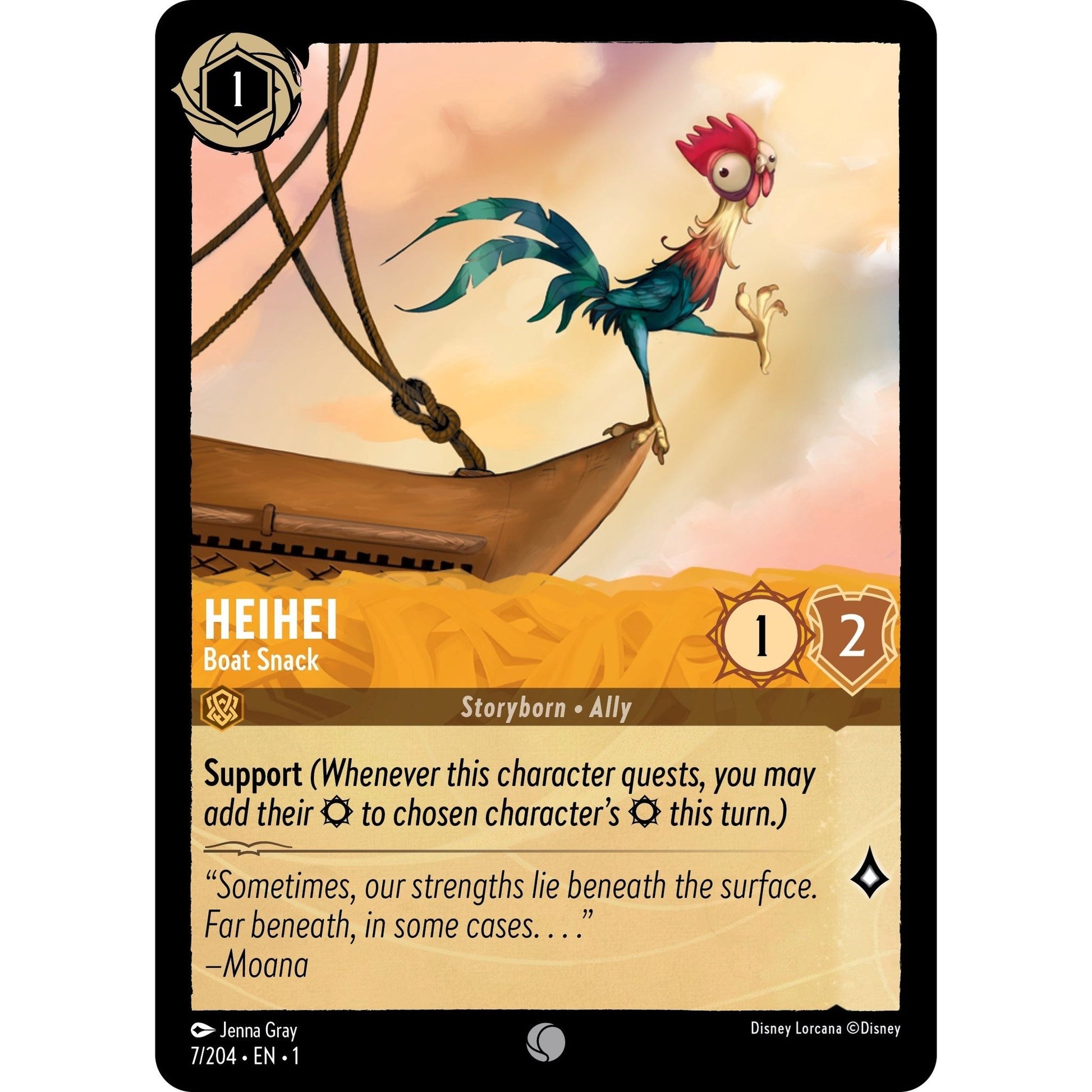 Image for Heihei - Boat Snack (7/204) (1) - Disney Lorcana