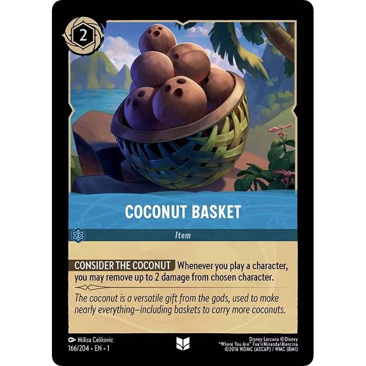 Image for Coconut Basket (166/204) (1) - Disney Lorcana
