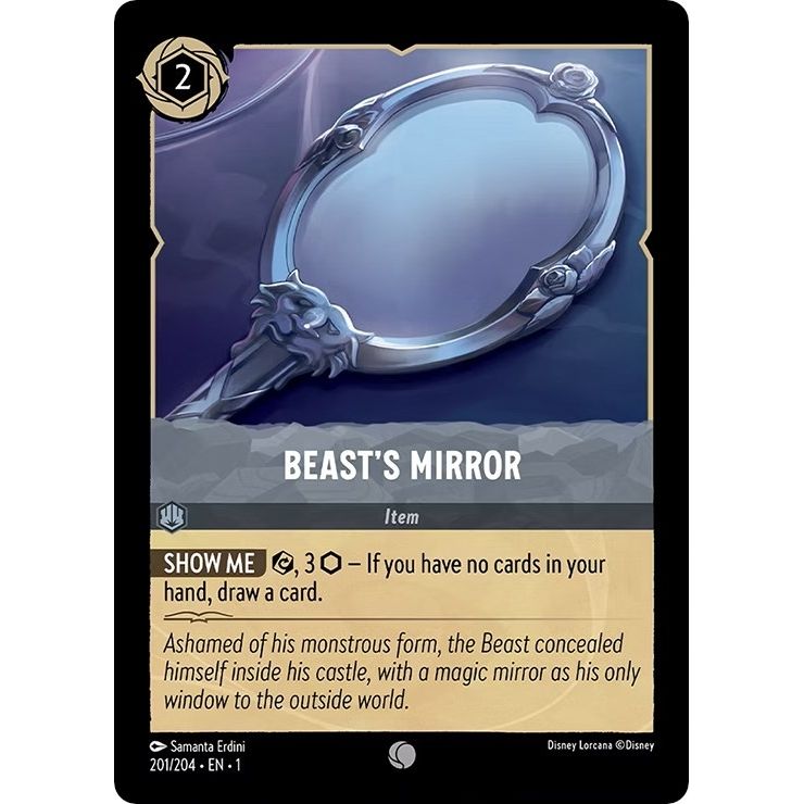 Image for Beast's Mirror (201/204) (1) - Disney Lorcana