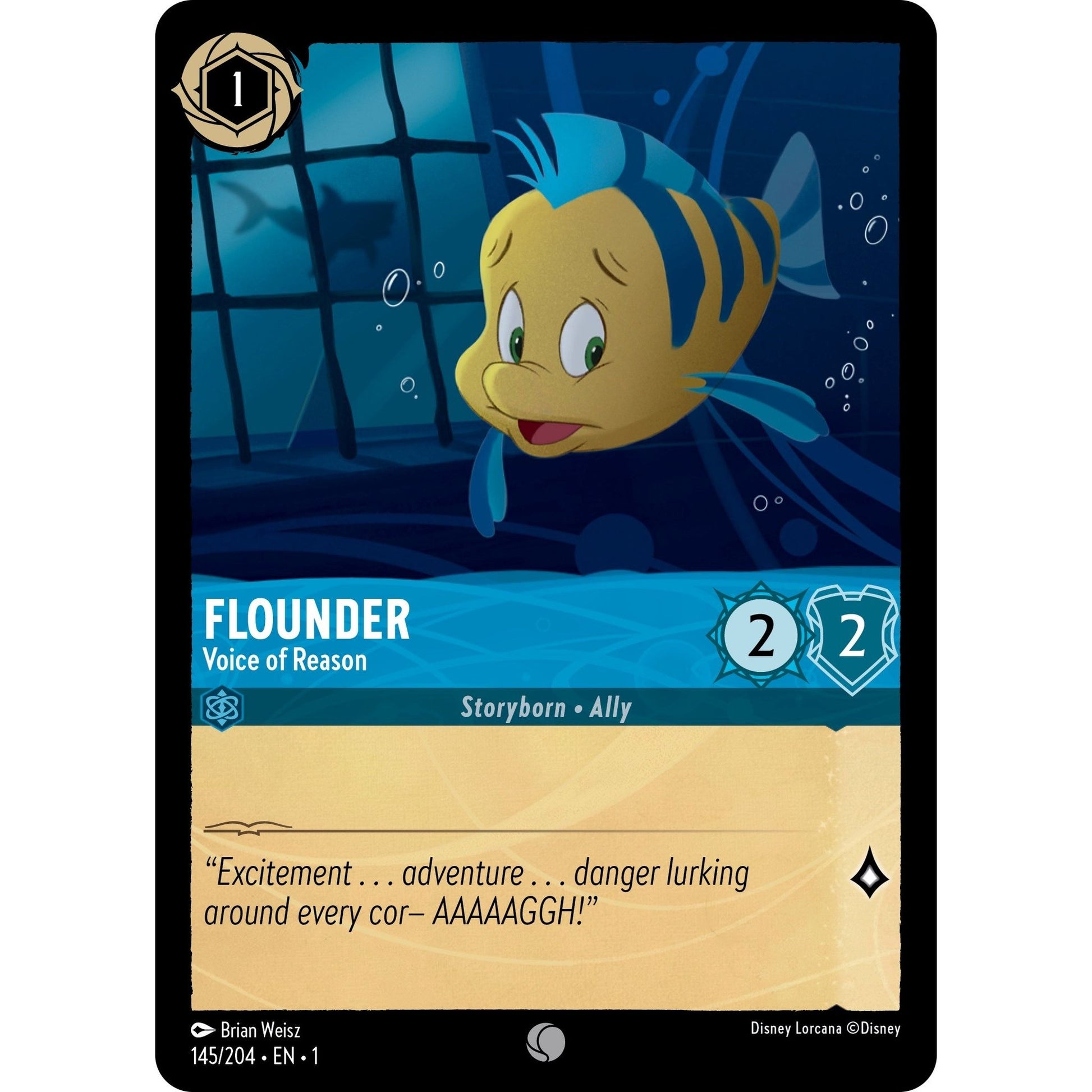 Image for Flounder - Voice of Reason (145/204) (1) - Disney Lorcana