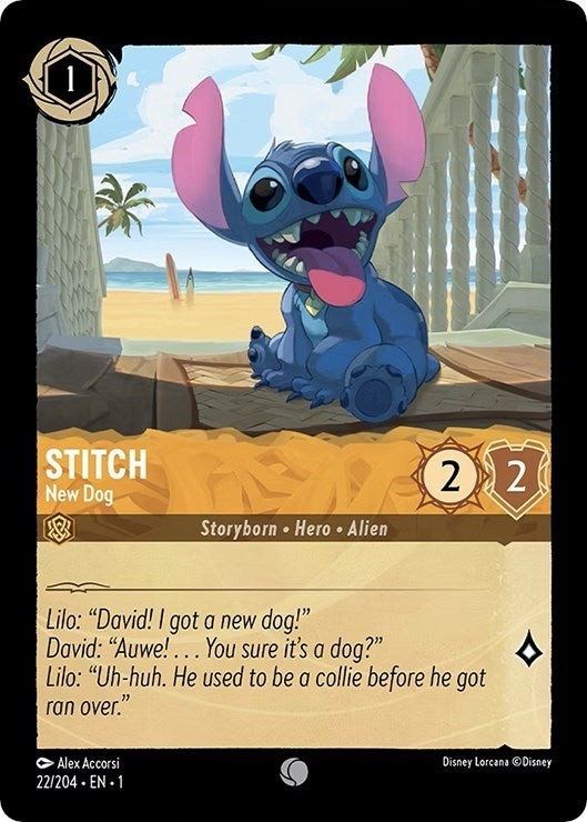 Image for Stitch - New Dog (22/204) (1) - Disney Lorcana