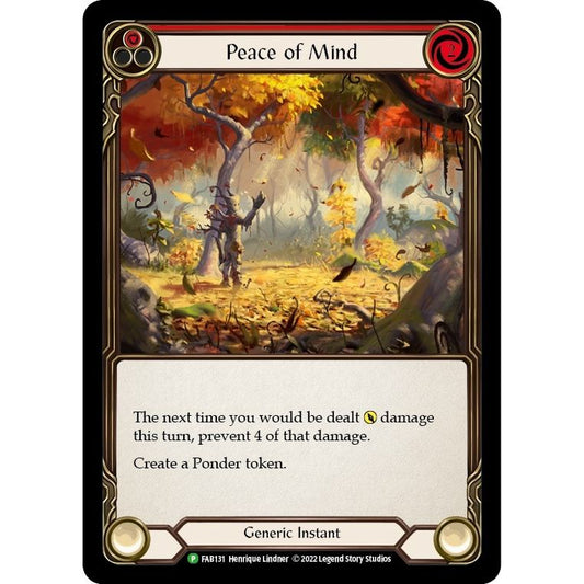Image for Peace of Mind - FAB131 (FAB131) (PR) - Flesh and Blood TCG