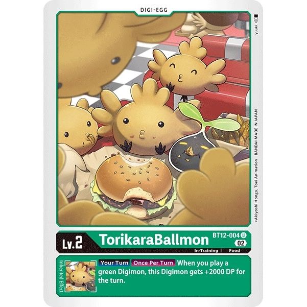 Image for TorikaraBallmon (BT12-004 U) (BT12) - Digimon Card Game