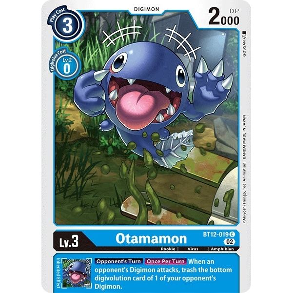 Image for Otamamon (BT12-019 C) (BT12) - Digimon Card Game