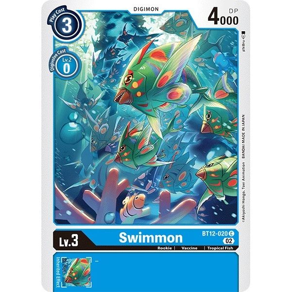 Image for Swimmon (BT12-020 C) (BT12) - Digimon Card Game