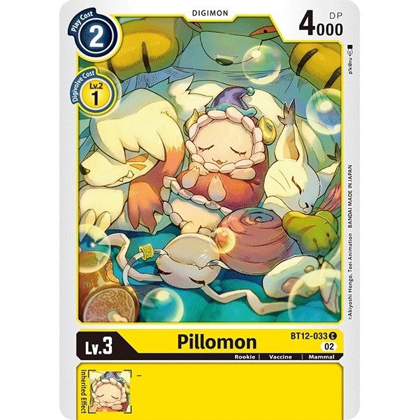 Image for Pillomon (BT12-033 C) (BT12) - Digimon Card Game