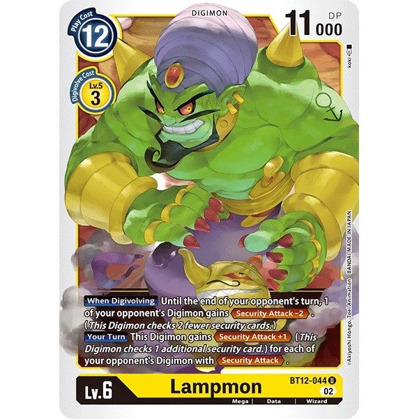 Image for Lampmon (BT12-044 U) (BT12) - Digimon Card Game