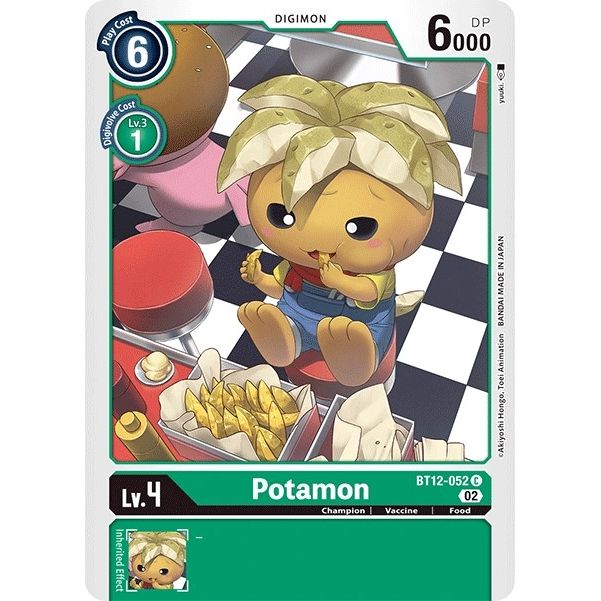 Image for Potamon (BT12-052 C) (BT12) - Digimon Card Game