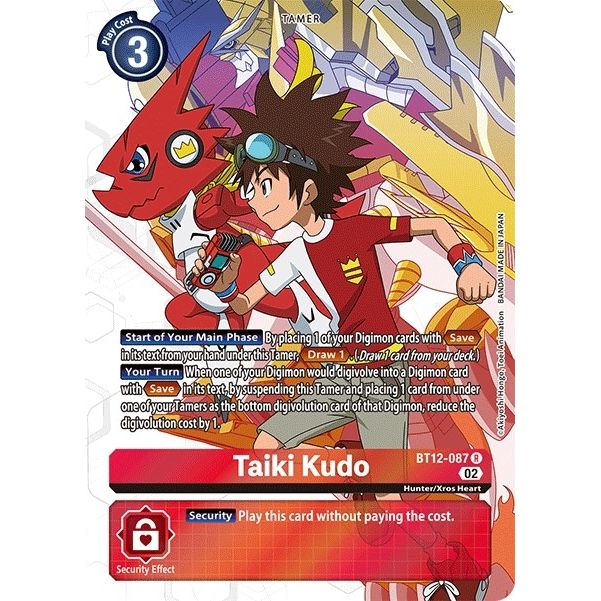 Image for Taiki Kudo (Alternate Art) (BT12-087 R) (BT12) - Digimon Card Game
