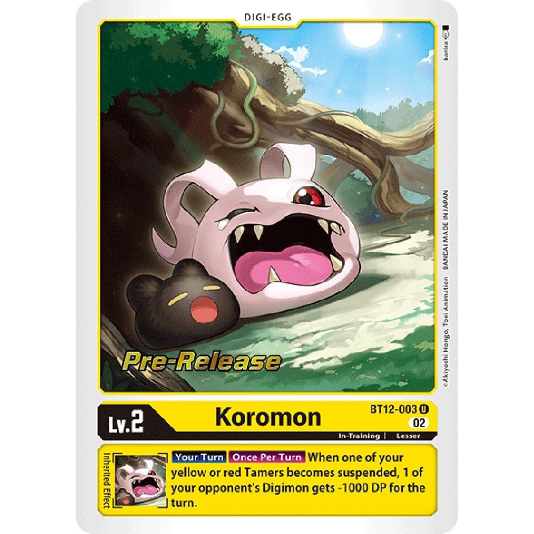 Image for Koromon (BT12-003 U) (BT12_PR) - Digimon Card Game