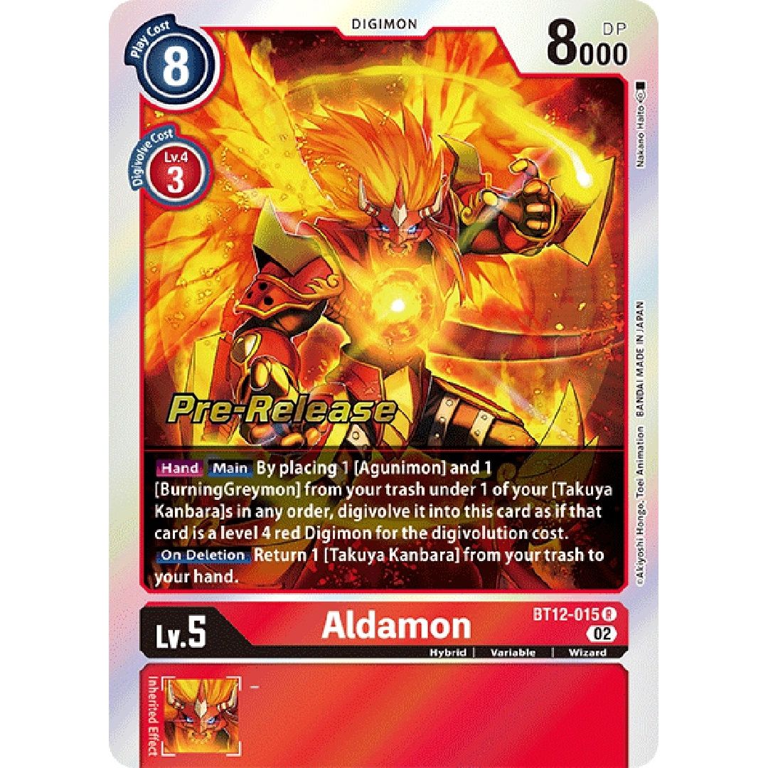 Image for Aldamon (BT12-015 R) (BT12_PR) - Digimon Card Game