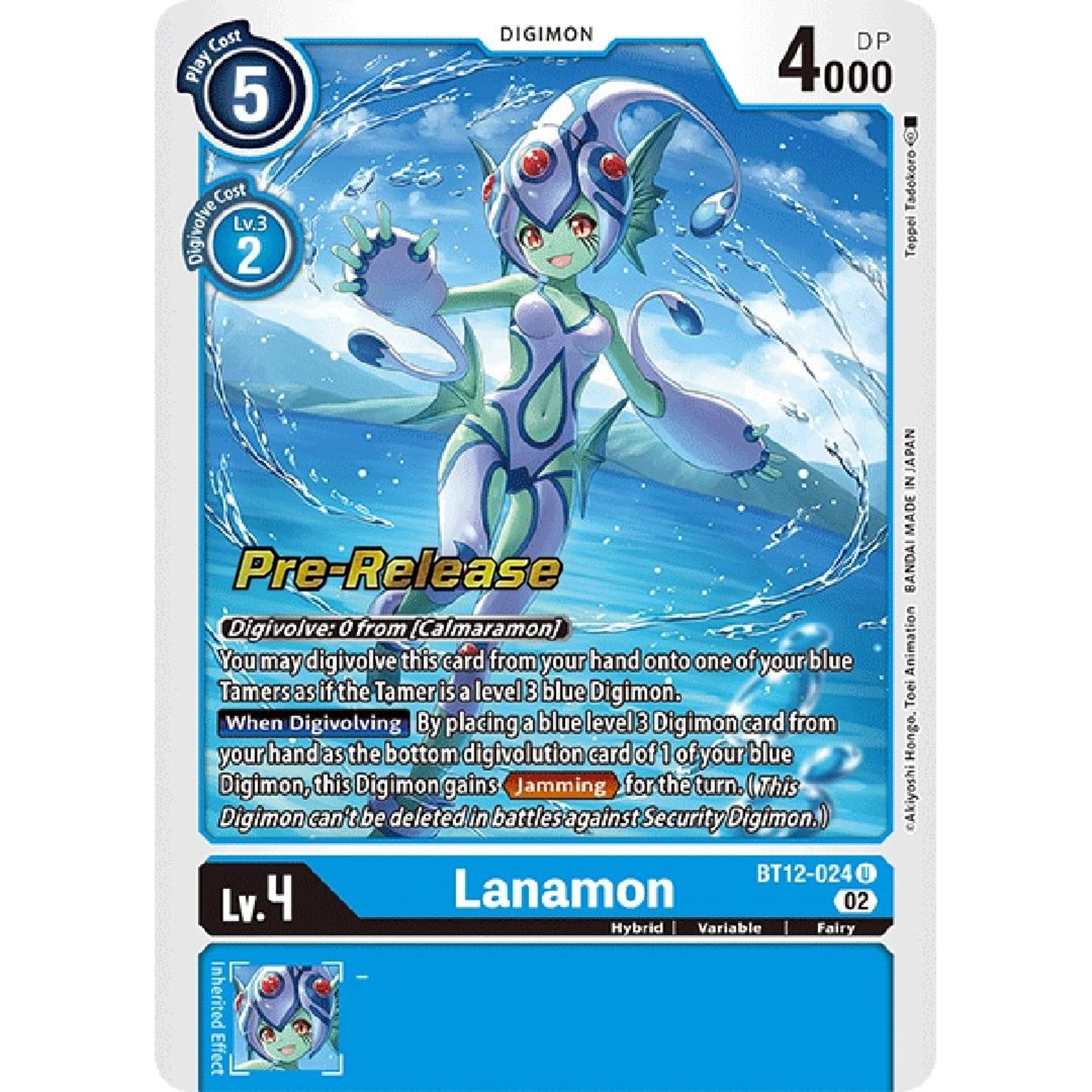 Image for Lanamon (BT12-024 U) (BT12_PR) - Digimon Card Game