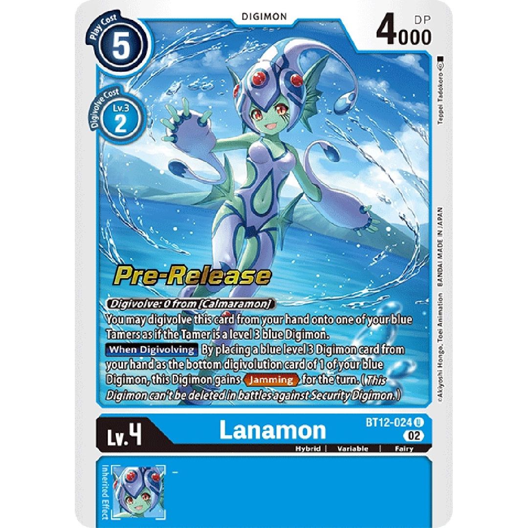 Image for Lanamon (BT12-024 U) (BT12_PR) - Digimon Card Game