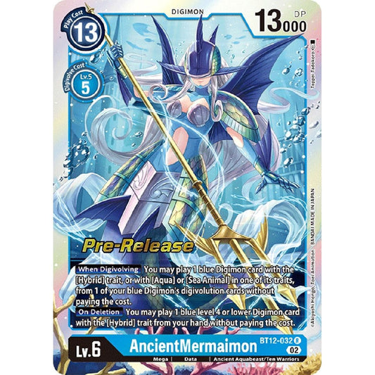 Image for AncientMermaimon (BT12-032 R) (BT12_PR) - Digimon Card Game