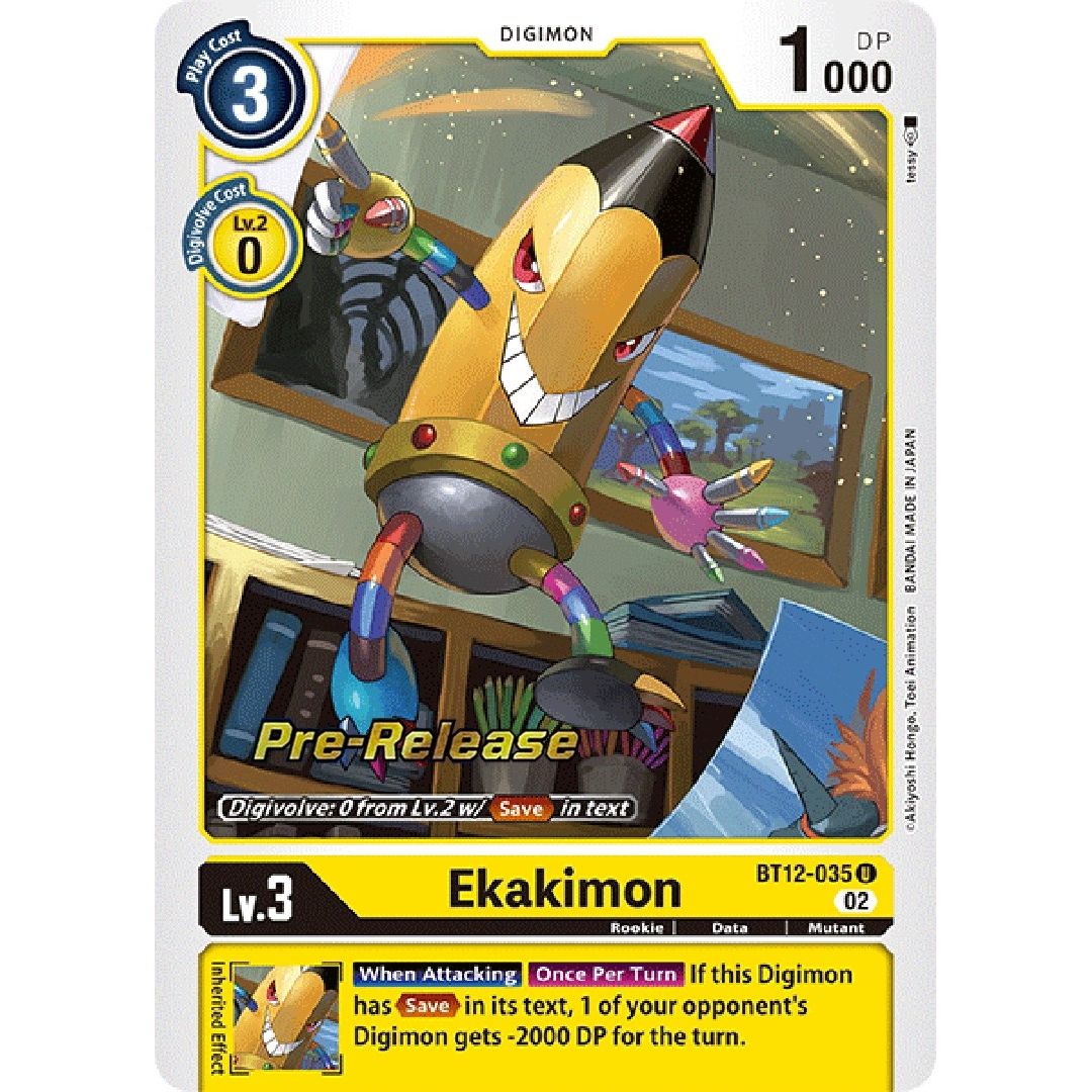 Image for Ekakimon (BT12-035 U) (BT12_PR) - Digimon Card Game