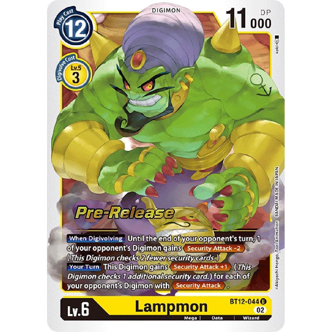 Image for Lampmon (BT12-044 U) (BT12_PR) - Digimon Card Game