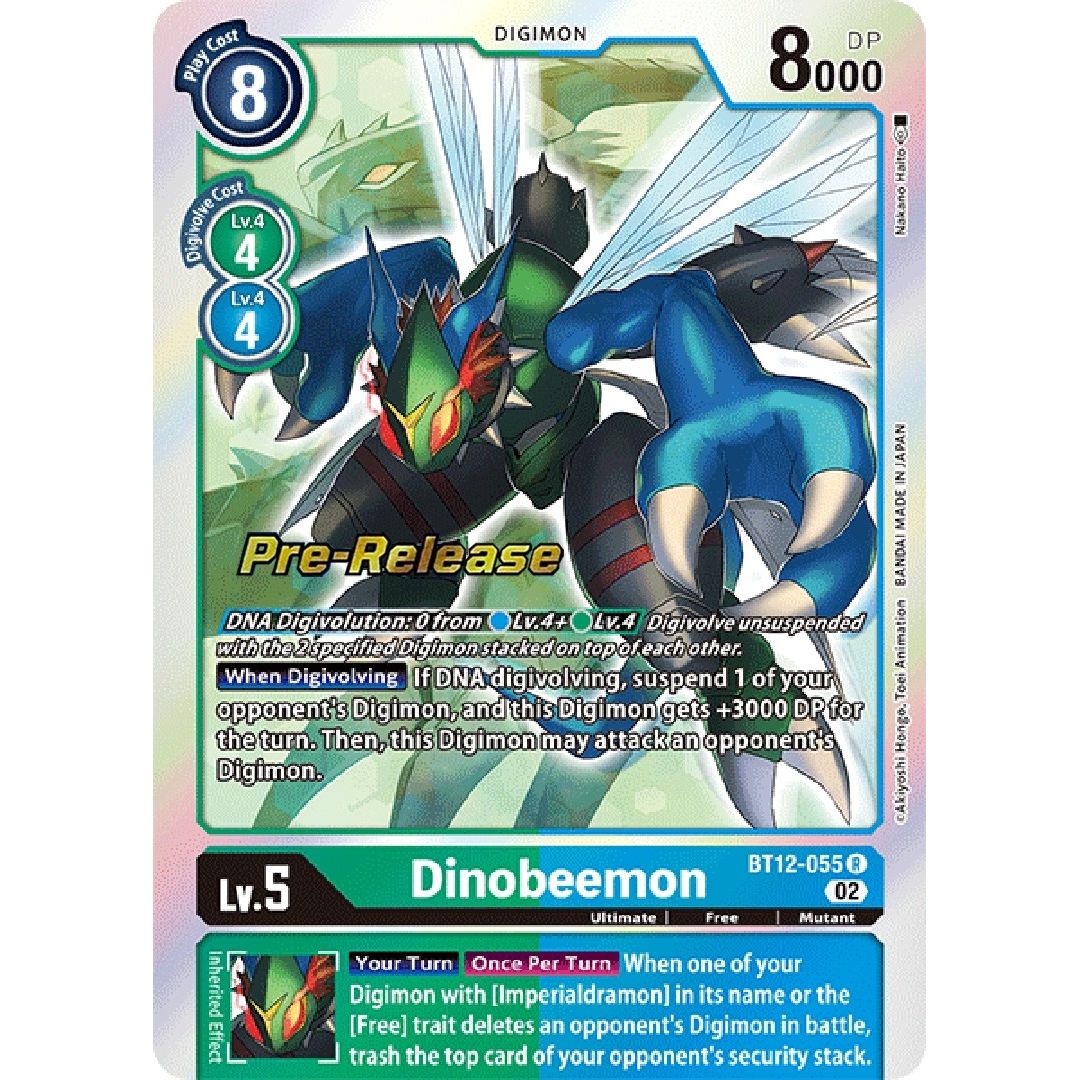 Image for Dinobeemon (BT12-055 R) (BT12_PR) - Digimon Card Game