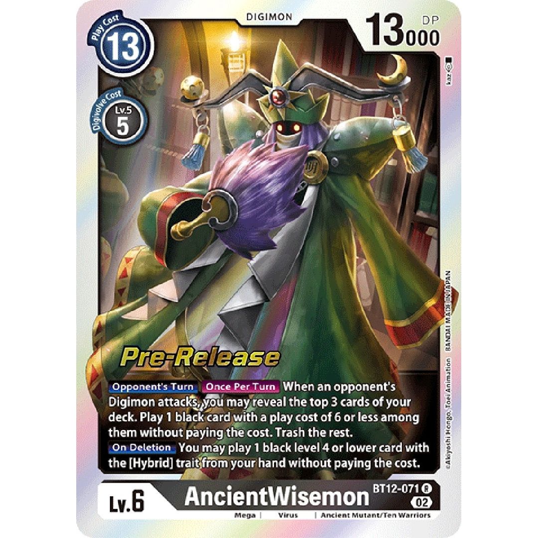 Image for AncientWisemon (BT12-071 R) (BT12_PR) - Digimon Card Game