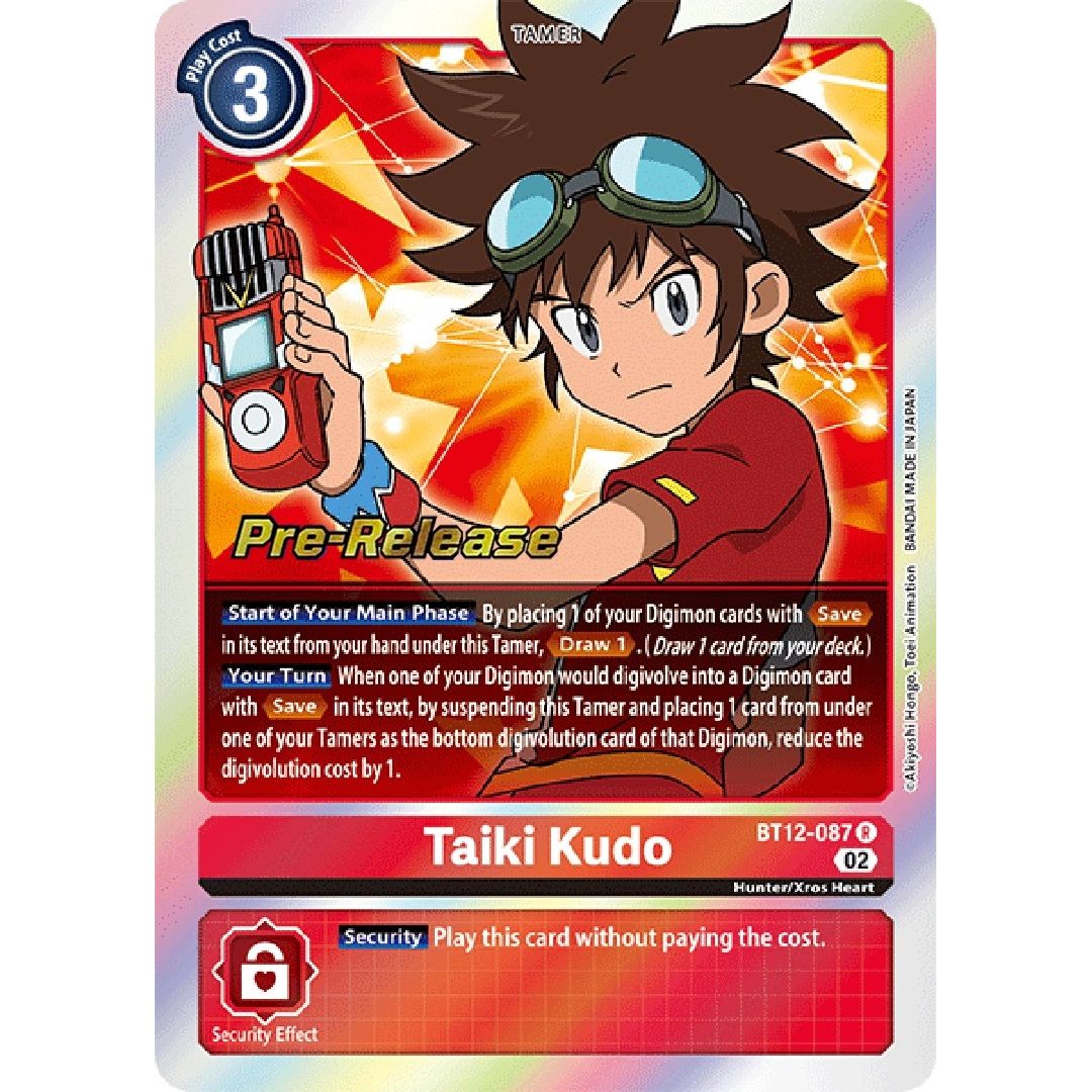 Image for Taiki Kudo (BT12-087 R) (BT12_PR) - Digimon Card Game