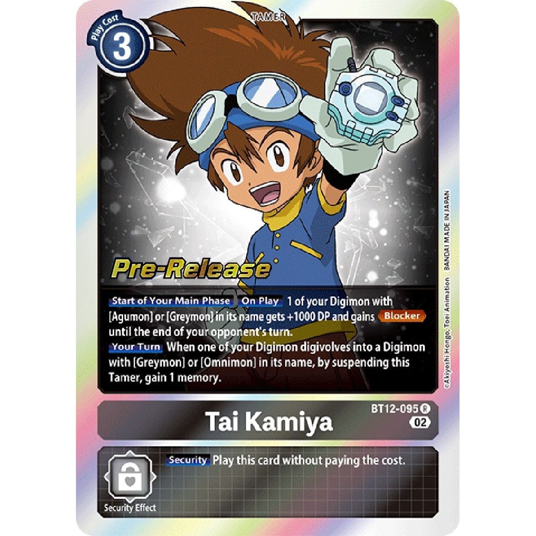 Image for Tai Kamiya (BT12-095 R) (BT12_PR) - Digimon Card Game