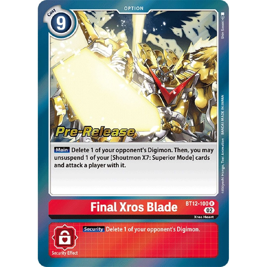 Image for Final Xros Blade (BT12-100 R) (BT12_PR) - Digimon Card Game