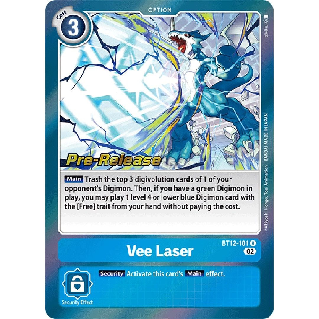 Image for Vee Laser (BT12-101 R) (BT12_PR) - Digimon Card Game