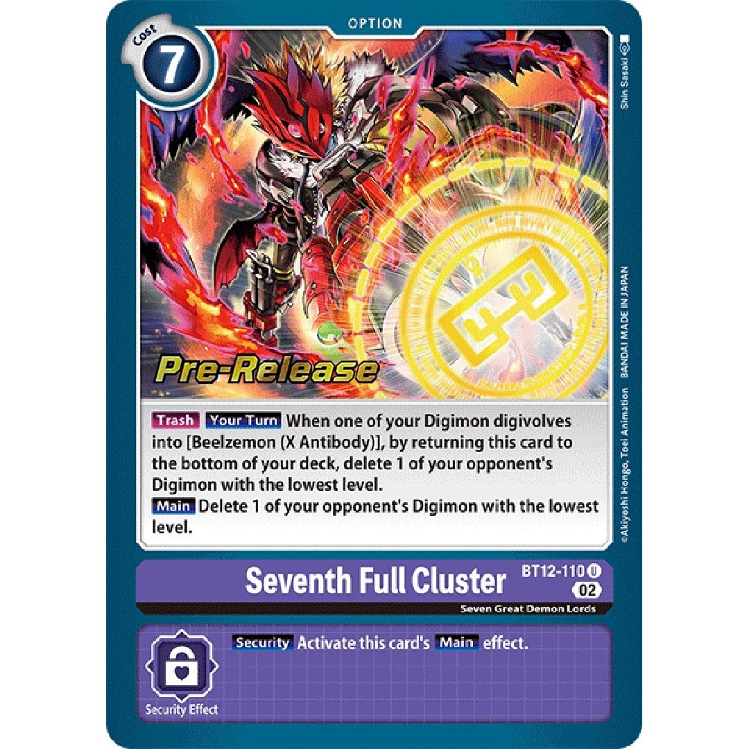 Image for Seventh Full Cluster (BT12-110 U) (BT12_PR) - Digimon Card Game