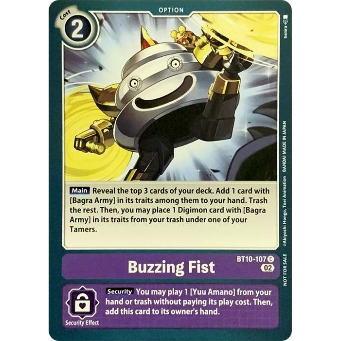 Image for Buzzing Fist (BT10-107 C) (RPC) - Digimon Card Game