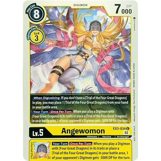 Image for Angewomon (EX3-034 U) (RPC) - Digimon Card Game