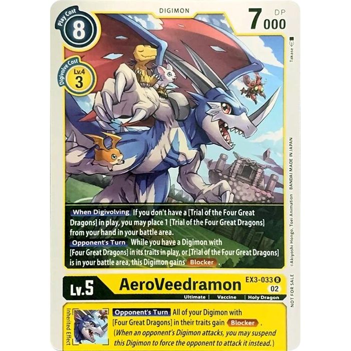 Image for AeroVeedramon (EX3-033 R) (RPC) - Digimon Card Game