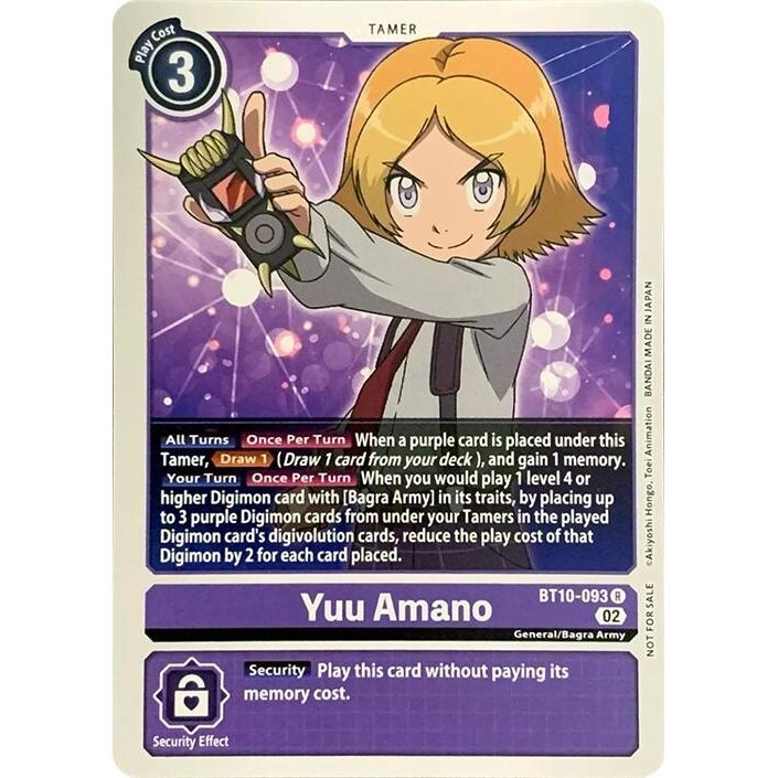 Image for Yuu Amano (BT10-093 R) (RPC) - Digimon Card Game