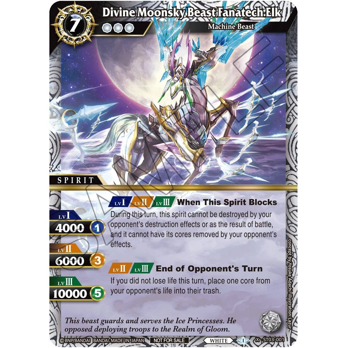 Image for Divine Moonsky Beast Fanatech Elk (ST03-001) (BSSP) - Battle Spirits Saga