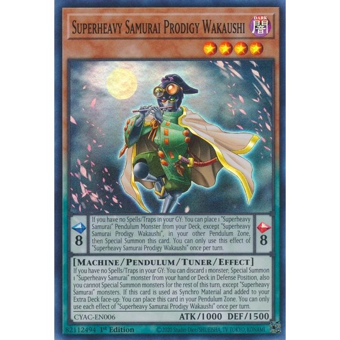 Image for Superheavy Samurai Prodigy Wakaushi (CYAC-EN006) (CYAC) - YuGiOh