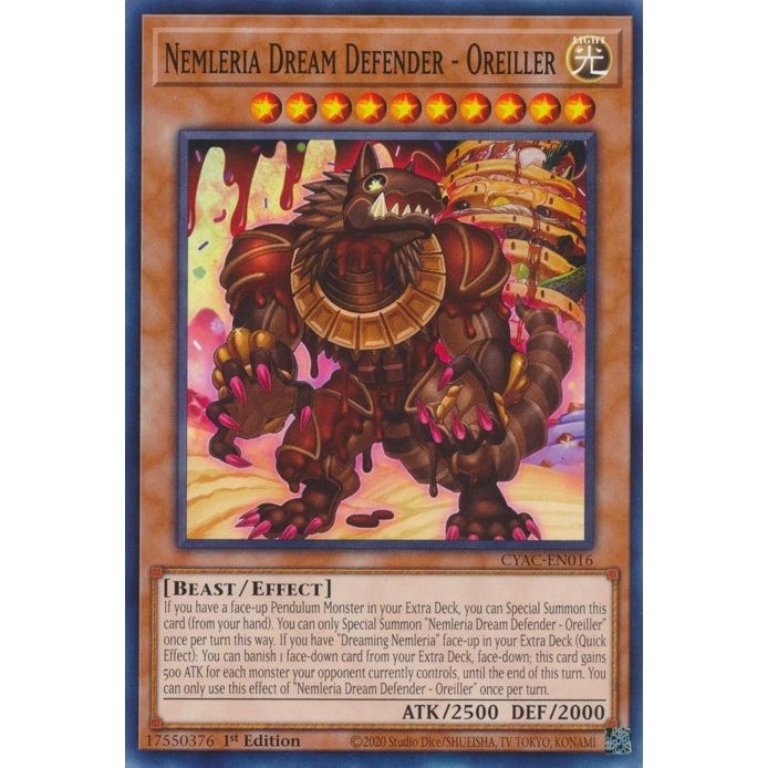 Image for Nemleria Dream Defender - Oreiller (CYAC-EN016) (CYAC) - YuGiOh