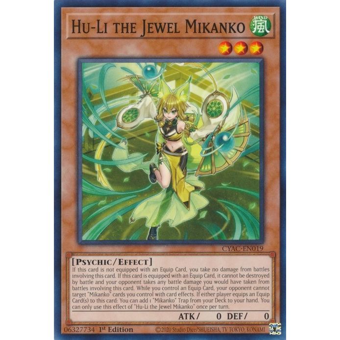 Image for Hu-Li the Jewel Mikanko (CYAC-EN019) (CYAC) - YuGiOh