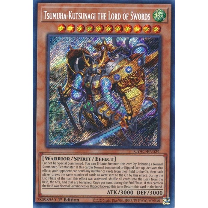 Image for Tsumuha-Kutsunagi the Lord of Swords (CYAC-EN024) (CYAC) - YuGiOh