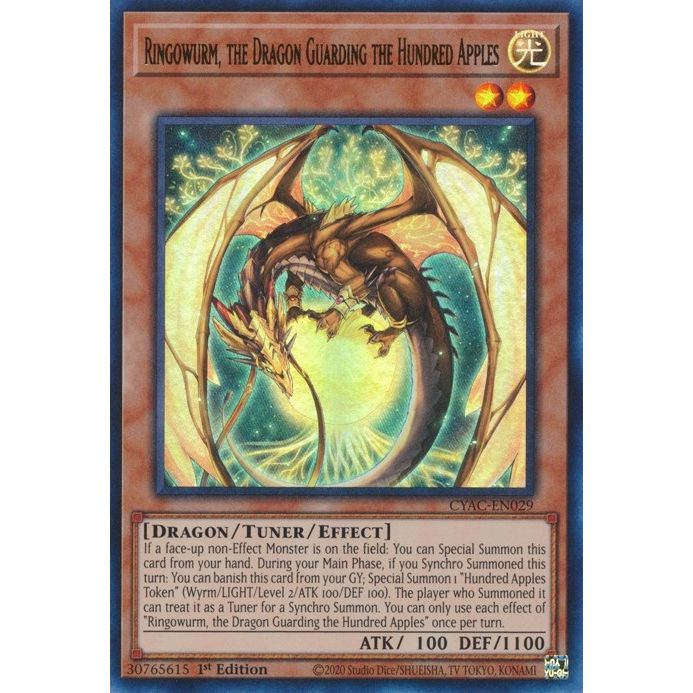 Image for Ringowurm, the Dragon Guarding the Hundred Apples (CYAC-EN029) (CYAC) - YuGiOh