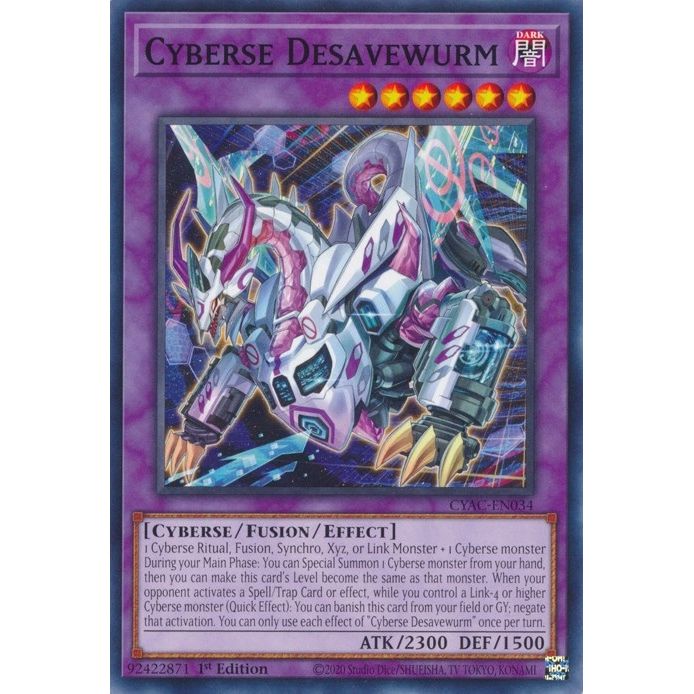 Image for Cyberse Desavewurm (CYAC-EN034) (CYAC) - YuGiOh