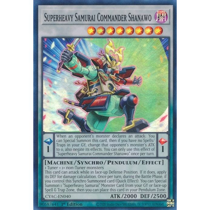 Image for Superheavy Samurai Commander Shanawo (CYAC-EN040) (CYAC) - YuGiOh