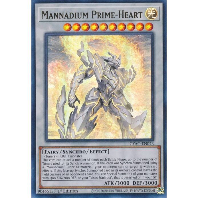 Image for Mannadium Prime-Heart (CYAC-EN043) (CYAC) - YuGiOh