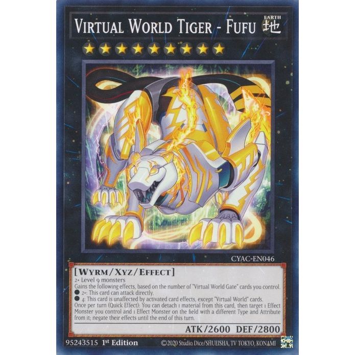 Image for Virtual World Tiger - Fufu (CYAC-EN046) (CYAC) - YuGiOh