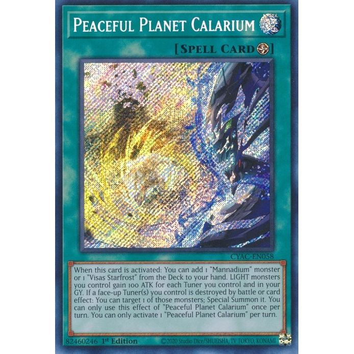 Image for Peaceful Planet Calarium (CYAC-EN058) (CYAC) - YuGiOh