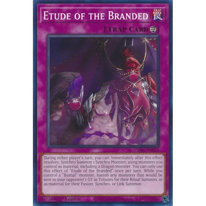 Image for Etude of the Branded (CYAC-EN071) (CYAC) - YuGiOh