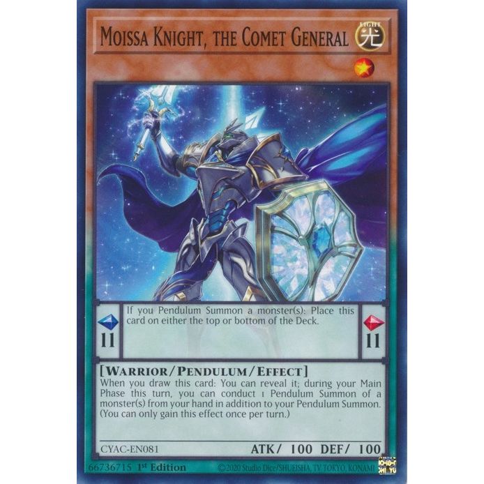 Image for Moissa Knight, the Comet General (CYAC-EN081) (CYAC) - YuGiOh