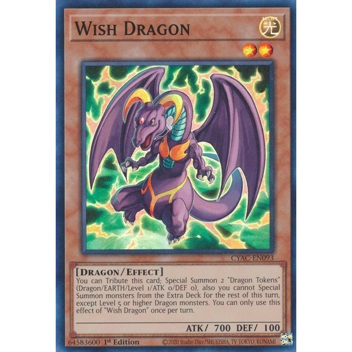 Image for Wish Dragon (CYAC-EN093) (CYAC) - YuGiOh