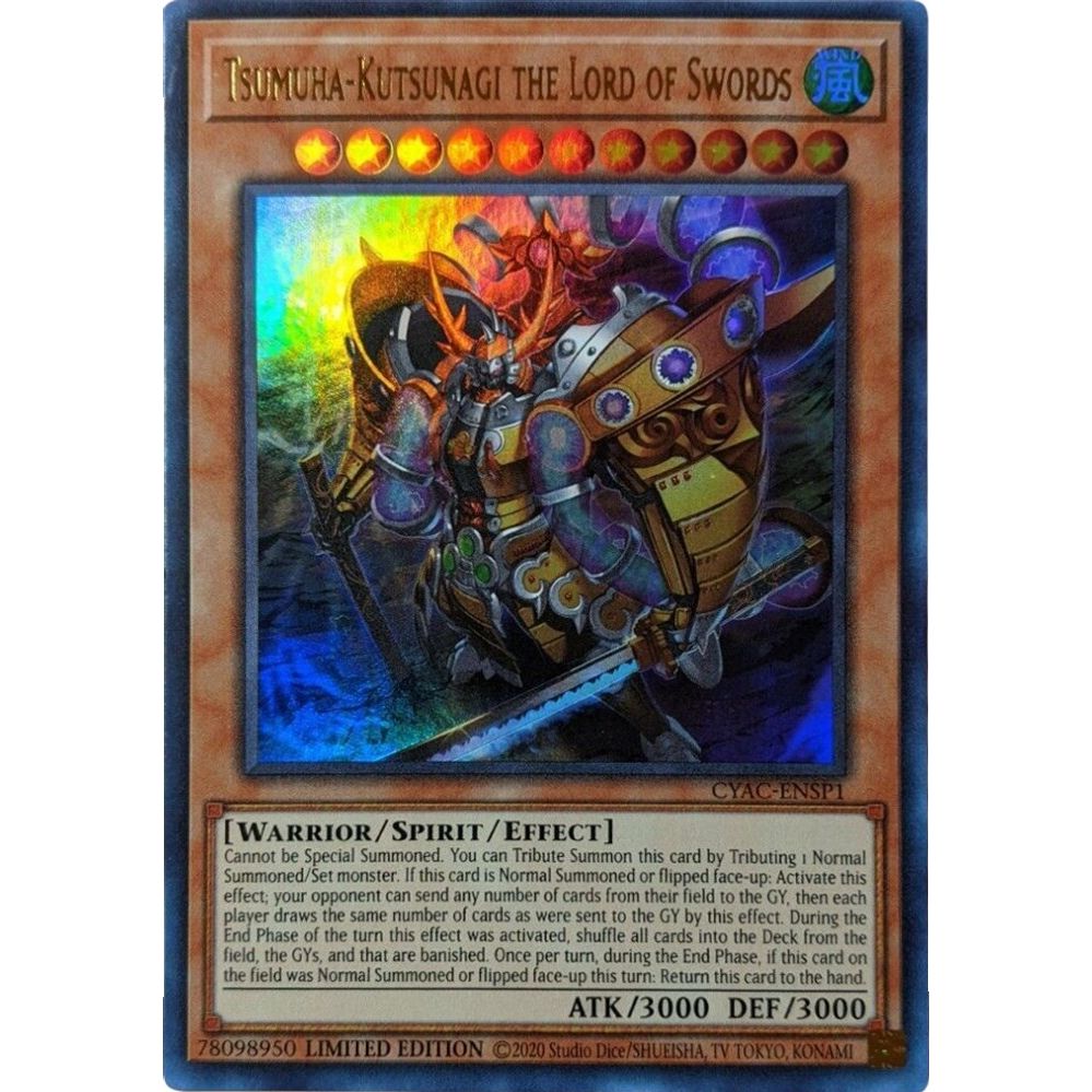 Image for Tsumuha-Kutsunagi the Lord of Swords (CYAC-ENSP1) (CYAC) - YuGiOh